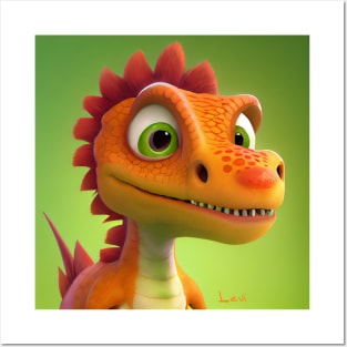 Baby Dinosaur Dino Bambino - Levi Posters and Art